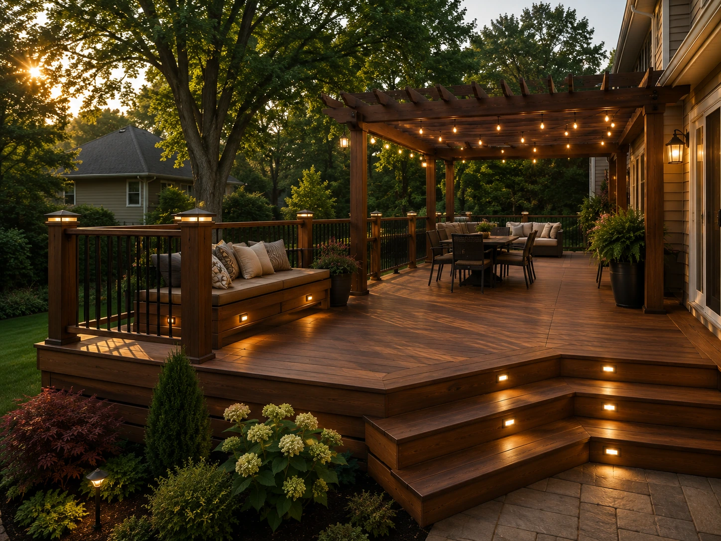 Deck Lighting and Addition Upgrades in Cincinnati.